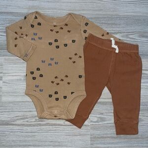 Carter’s Baby Boys Woodland Animal Two-Piece Outfit 6 Months